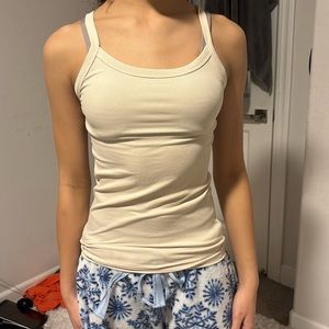 No Boundaries Beige Tank Top